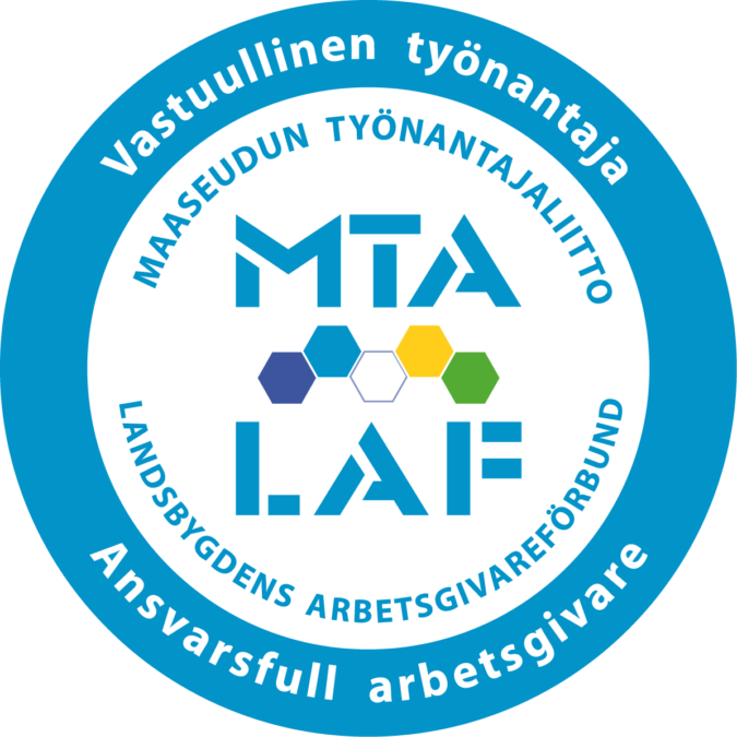 Maaseudun työnantajaliiton myöntämä vastuullinen työnanataja logo